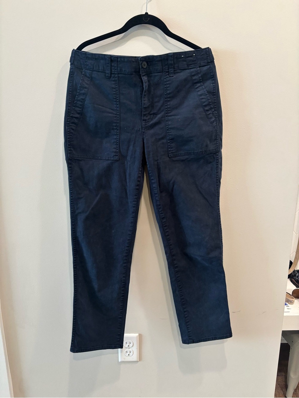 Madewell Dark Navy Cropped Utility Pants